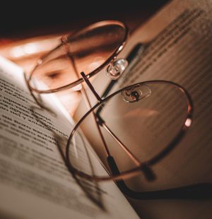 eyeglasses, reading, book, glasses, open book, still life